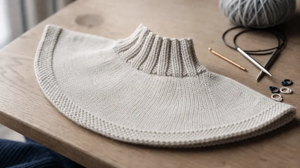 Plastron tricot gratuit : un col chaud, des épaules couvertes et un patron facile