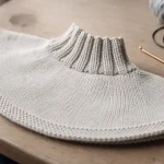 Modèle plastron tricot gratuit : plastron laine mérinos col chaud
