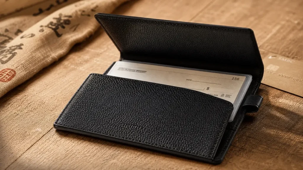 Porte-chéquier en cuir ou tissu : formats A5, A6 et critères qui font la différence