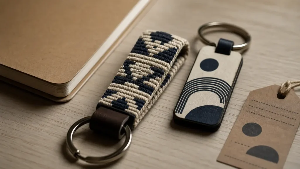 Porte-clé en tissu : choisir entre imprimé, tissé ou berlingot