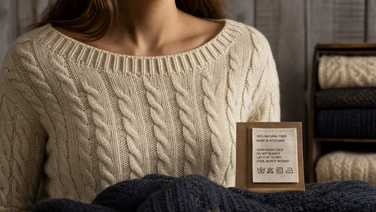 Pull vintage : maille torsadée et col bateau, gros plan sur le tricot