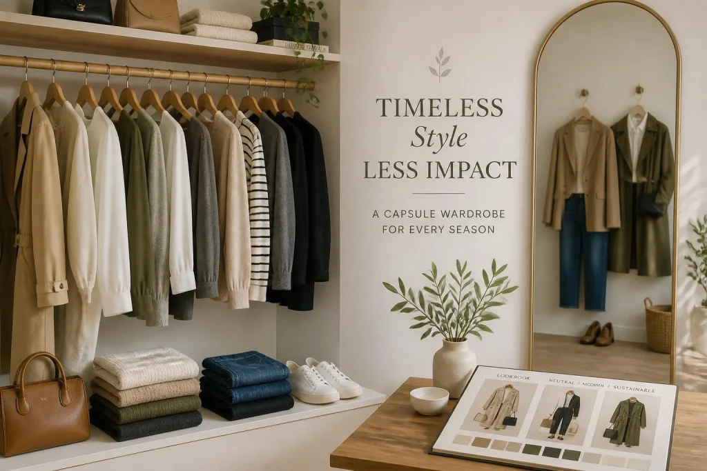 30 à 40 pièces, une palette cohérente et zéro achat réflexe : bâtir une garde-robe capsule durable et stylée