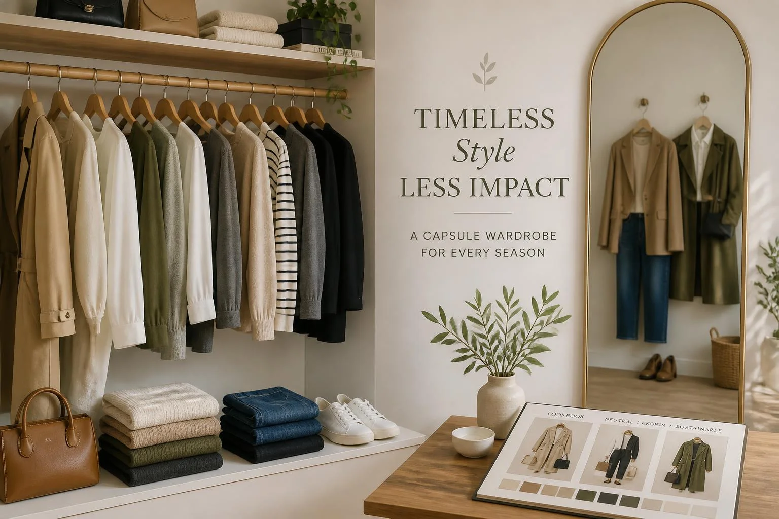30 à 40 pièces : une garde-robe capsule durable et stylée