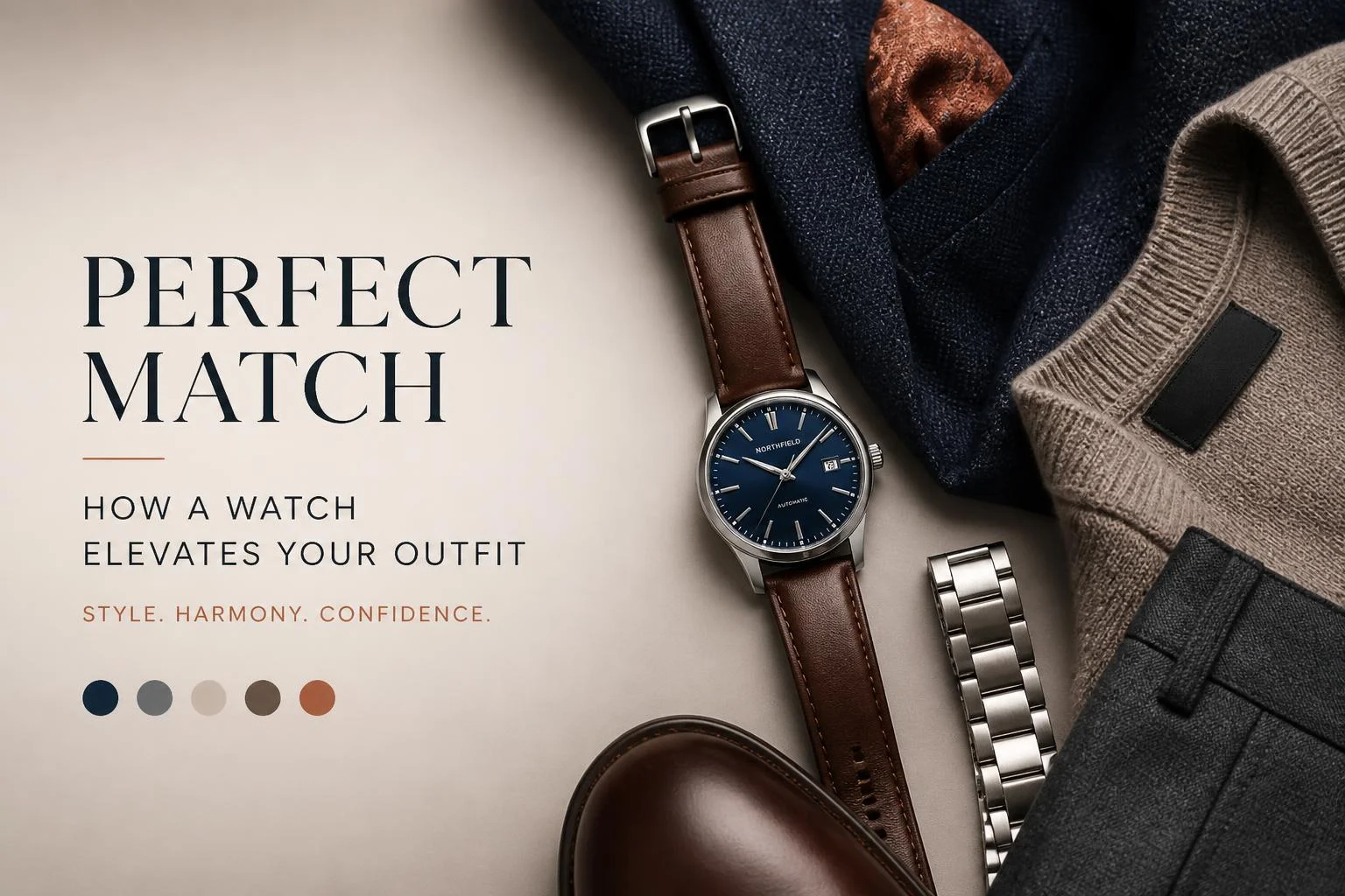 Accorder sa montre à sa tenue : matières & couleurs
