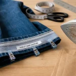 Faire un ourlet sans coudre au thermocollant sur un pantalon en denim