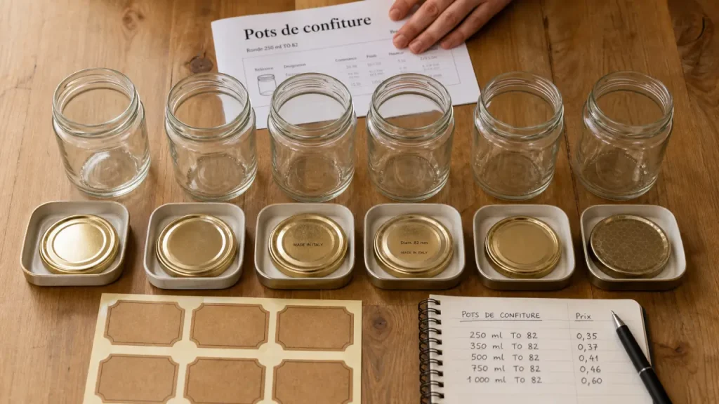 Où acheter des pots de confiture vides : neuf, occasion et couvercles à vérifier