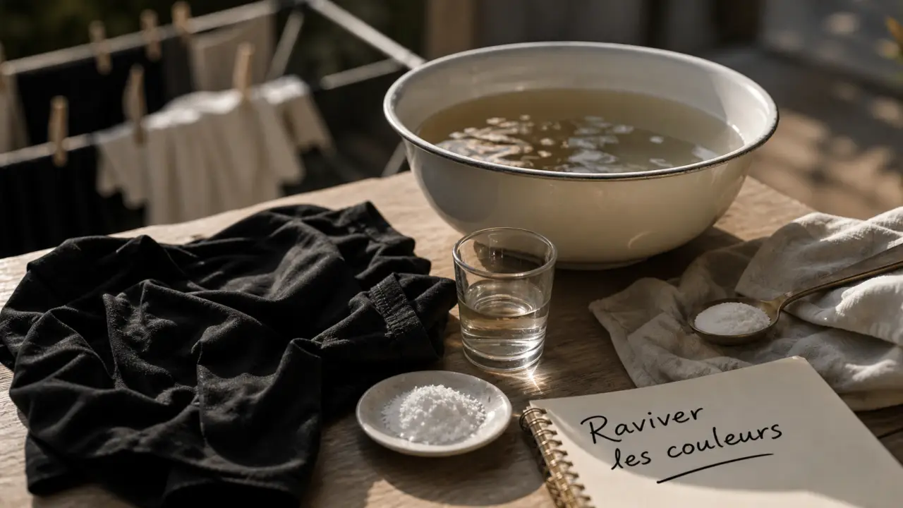 Raviveur de couleurs linge : vinaigre et bicarbonate, laurier