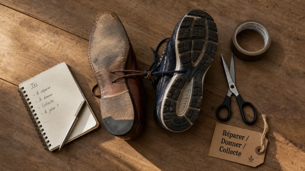 Que faire de ses chaussures usagées : réparer, donner ou déposer selon leur état ?