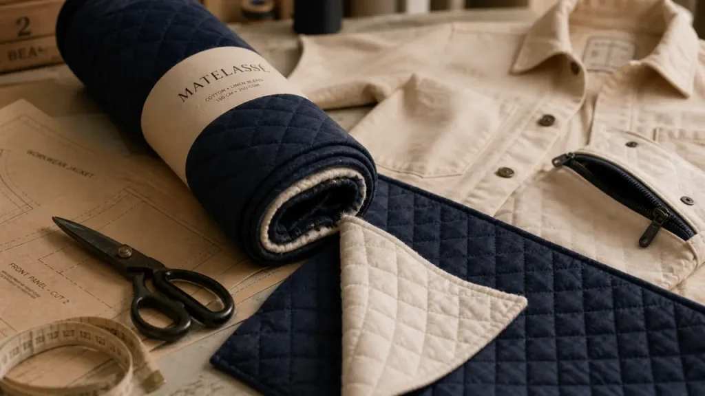 Tissu matelassé : épaisseur, souplesse et usages à comparer avant d’acheter