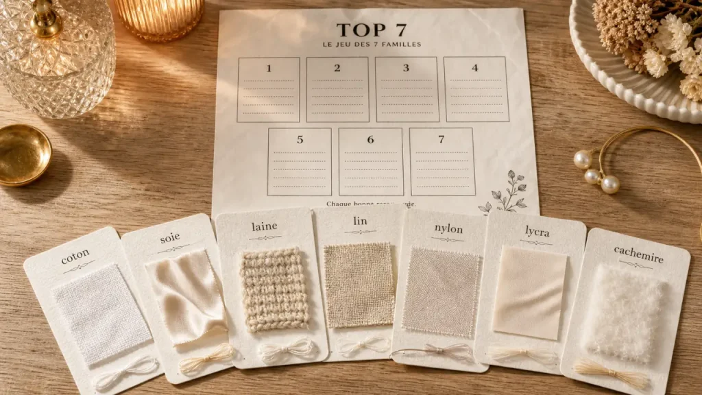 Top 7 niveau 54 : les 7 tissus attendus pour le thème Type de tissu
