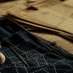Couture japonaise : tissu indigo sashiko et patrons japonais