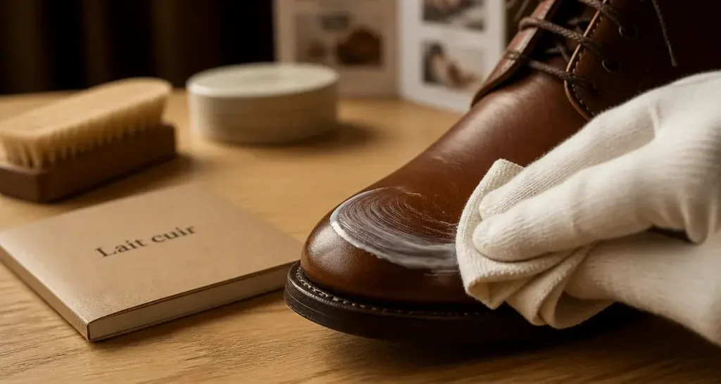 Lait nettoyant pour cuir : pourquoi le lait de vache abîme vos chaussures au lieu de les nettoyer