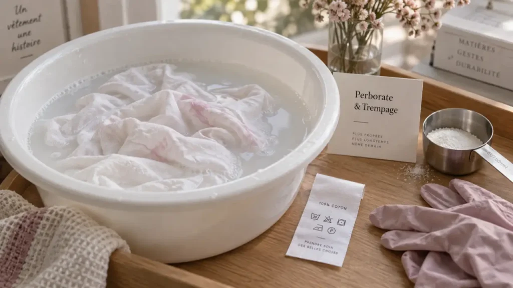 Linge blanc déteint : agissez avant que le séchage ne fixe la couleur