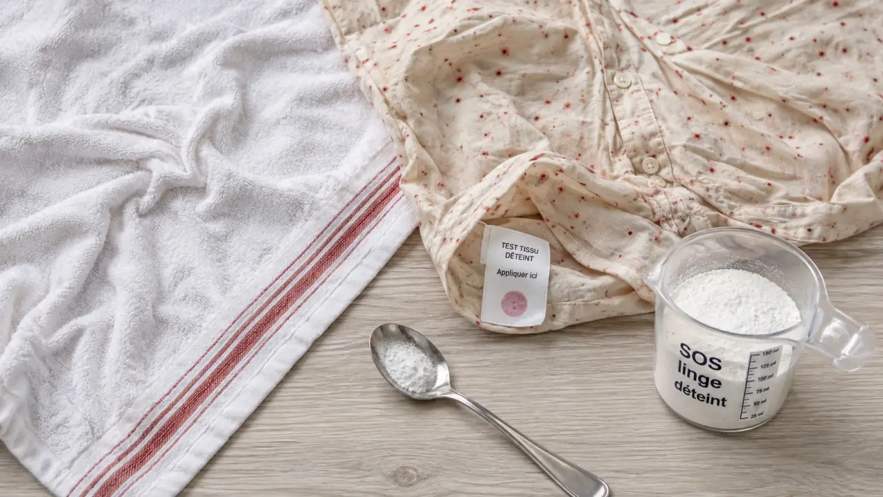 SOS linge déteint : test sur tissu à 30°C pour sauver les couleurs