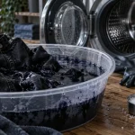 Teindre un jean noir à 40 °C : denim humide, cuvette et machine à laver