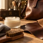 Entretenir le cuir : crème et chiffon pour éviter taches et craquelures