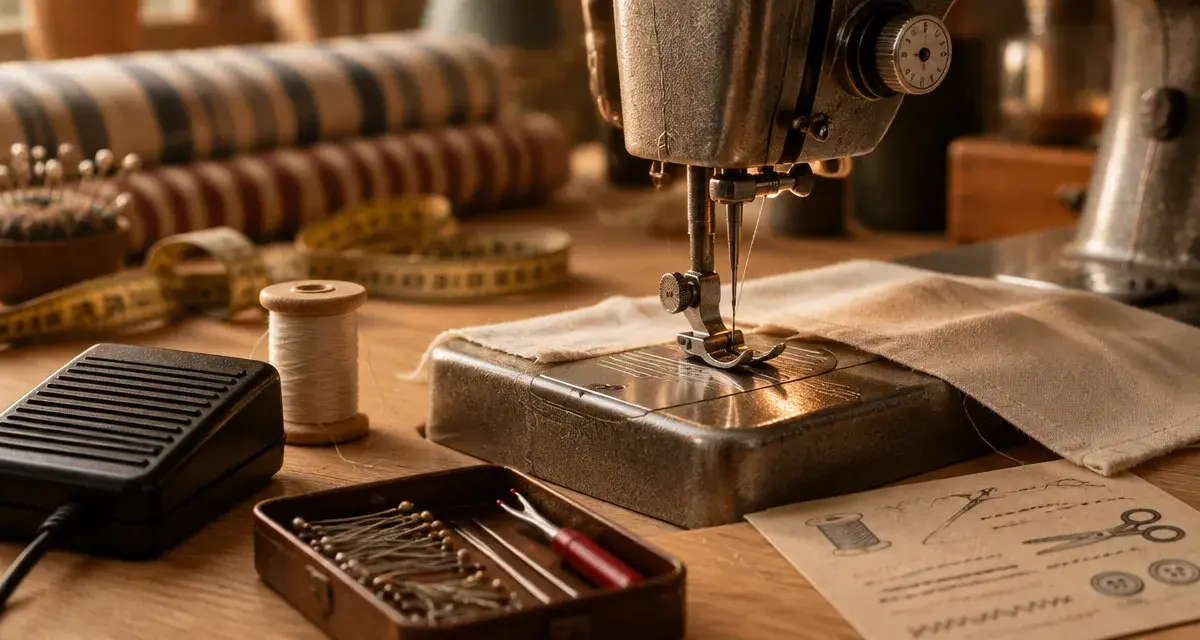 Machine à coudre pour debutante sur table, stabilité et couture