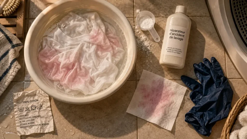 Produit pour linge déteint : quel traitement choisir pour sauver un blanc devenu rose ?