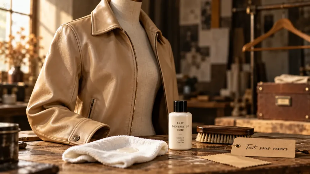 Veste en cuir : un entretien qui préserve la souplesse sans graisser la matière